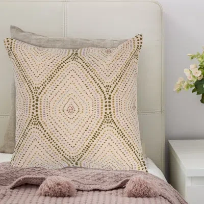 Bloomingville Cotton Slub Pillow With Dot Print
