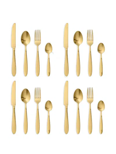 Bloomingville Cutlery Set (4-person Setting) In Gold