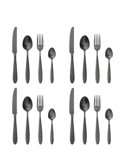 Bloomingville Frea Cutlery Tableware (four Person Set) In Gray