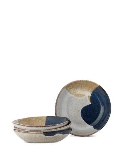 Bloomingville Jules Colour-block Plate In Multi