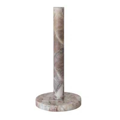 Bloomingville Marble Paper Towel Holder In Pink
