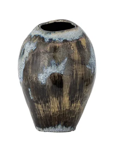 Bloomingville Senja Glazed Vase In Gray