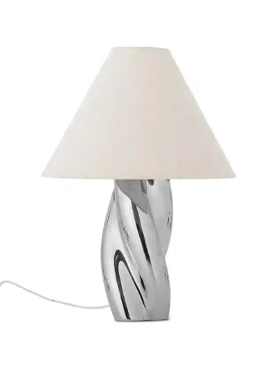 Bloomingville Silva Twisted Table Lamp In White
