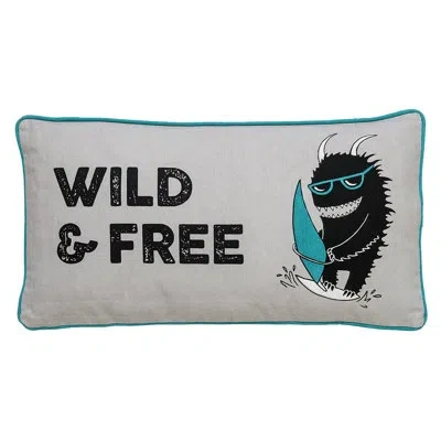 Bloomingville Wild And Free Monster Cotton Throw Pillow