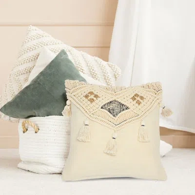 Bloomingville Woven Square Pillow Cover & Insert