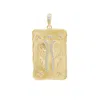 Bloomtine | Earth Angel Hq Men's Angel Wing 'protection' Talisman In Gold Vermeil - Unisex Pendant Only