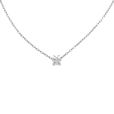 Bloomtine | Earth Angel Hq Women's Enchanting Flutterfly™ Sterling Silver Butterfly Necklace