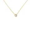 Bloomtine | Earth Angel Hq Women's Illuminess™ Gold Vermeil 6mm Single Stone 'the Light Inside You' Choker In Gold