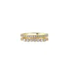 Bloomtine | Earth Angel Hq Women's Illuminess™ Gold Vermeil Moissanite Combi Ring In Gold