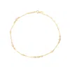 Bloomtine | Earth Angel Hq Women's Illuminess™ Gold Vermeil Sparkle Anklet In Gold