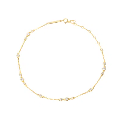 Bloomtine | Earth Angel Hq Women's Illuminess™ Gold Vermeil Sparkle Anklet