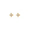 Bloomtine | Earth Angel Hq Women's Illuminess™ Mini Gold Vermeil Star Studs