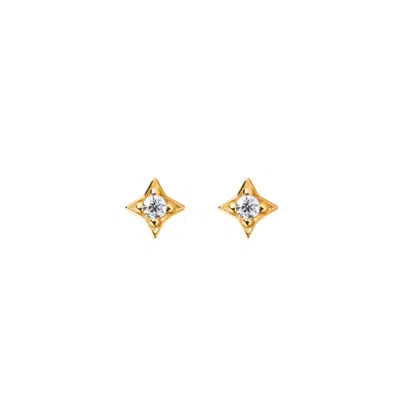 Bloomtine | Earth Angel Hq Women's Illuminess™ Mini Gold Vermeil Star Studs