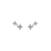 Bloomtine | Earth Angel Hq Women's Illuminess™ Mini Sterling Silver Shooting Star Studs