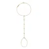 Bloomtine | Earth Angel Hq Women's Illuminess™ Premium Gold Vermeil Moissanite Sparkle Hand Chain In Gold