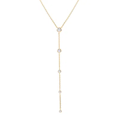 Bloomtine | Earth Angel Hq Women's Illuminess™ Premium Rose Gold Vermeil Sparkle Lariat Necklace