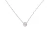 Bloomtine | Earth Angel Hq Women's Illuminess™ Sterling Silver 6mm Single Stone 'the Light Inside You' Choker In Silver