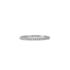 Bloomtine | Earth Angel Hq Women's Illuminess™ Sterling Silver French Pavé Eternity Sparkle Stacking Ring In Silver