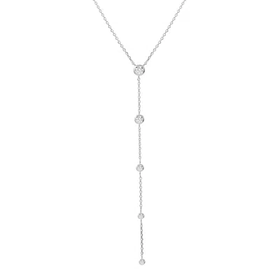 Bloomtine | Earth Angel Hq Women's Illuminess™ Sterling Silver Goddess Sparkle Lariat Necklace