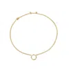 Bloomtine | Earth Angel Hq Women's Mini Halo Wings™ Diamond Premium Gold Vermeil Angel Choker In Gold