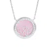 Bloomtine | Earth Angel Hq Women's Silver / Pink Loves Frequency™ Sterling Silver & Pink Opal Heartbeat Necklace In Multi