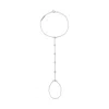 Bloomtine | Earth Angel Hq Women's White / Silver Illuminess™ Premium Sterling Silver Diamond Sparkle Hand Chain In Multi
