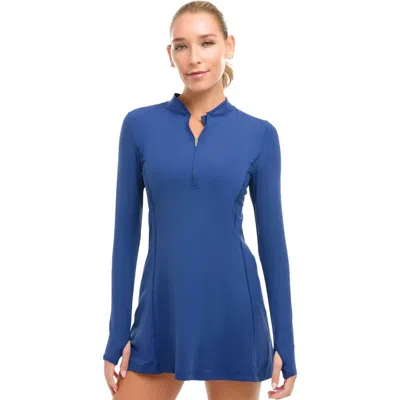 Bloquv Active Dress In Blue