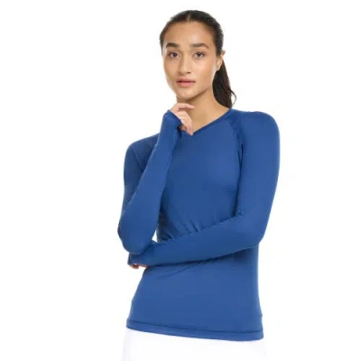 Bloquv Active V-neck Shirt In Blue