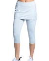 Bloquv Capri Skort In White