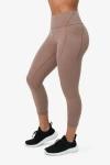 Bloquv Compression Capri Leggings In Brown