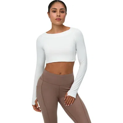 Bloquv Crop Top In Blue