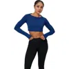 Bloquv Crop Top In Blue