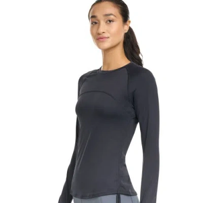 Bloquv Drawstring Crew Shirt In Black