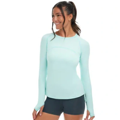 Bloquv Drawstring Crew Shirt In Blue