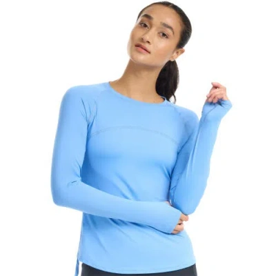 Bloquv Drawstring Crew Shirt In Blue