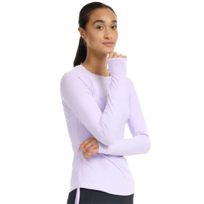 Bloquv Drawstring Crew Shirt In Purple