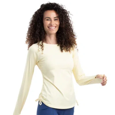 Bloquv Drawstring Crew Shirt In Neutral