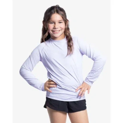 Bloquv Kid's Crew Neck Top In Purple