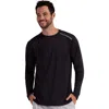 Bloquv Long Sleeve Jet Tee In Black