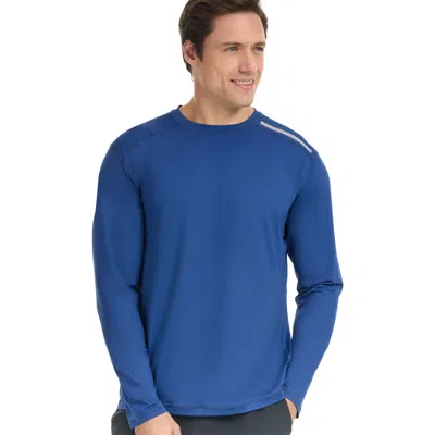 Bloquv Long Sleeve Jet Tee In Blue
