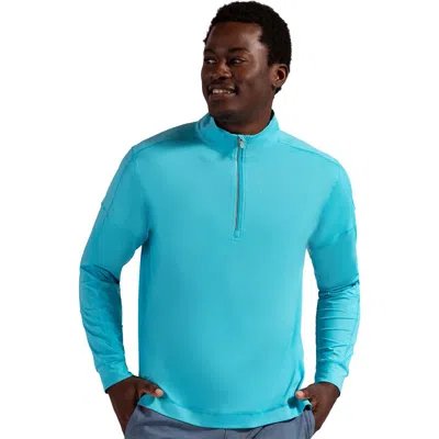 Bloquv Mock Zip Top In Purple