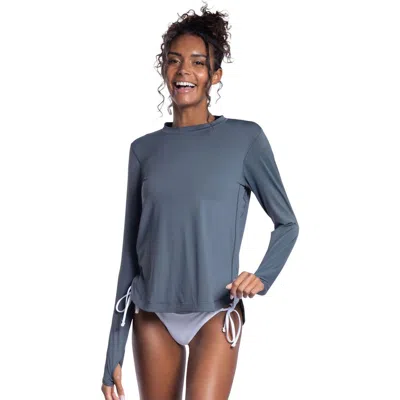 Bloquv Scallop Top Relaxed In Blue