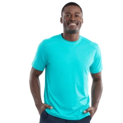 Bloquv Short Sleeve Crew Sun Shirt In Blue