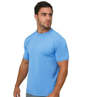 Bloquv Short Sleeve Crew Sun Shirt In Blue