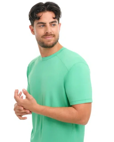 Bloquv Short Sleeve Crew Sun Shirt In Green