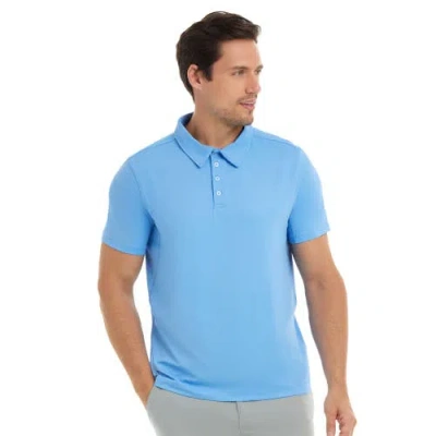 Bloquv Short Sleeve Polo Shirt In Blue