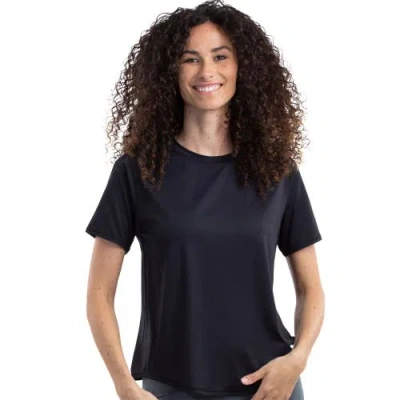 Bloquv Short Sleeve Relaxed Crew Shirt In Black