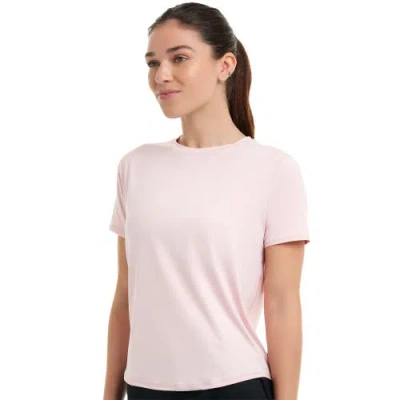 Bloquv Short Sleeve Relaxed Crew Shirt In Pink