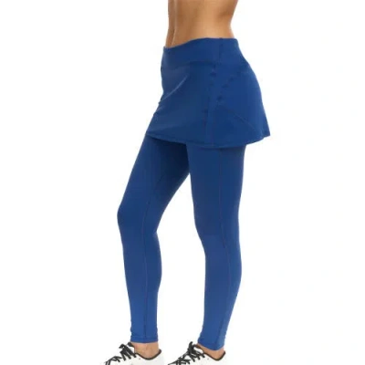 Bloquv Skirt With Leggings In Blue