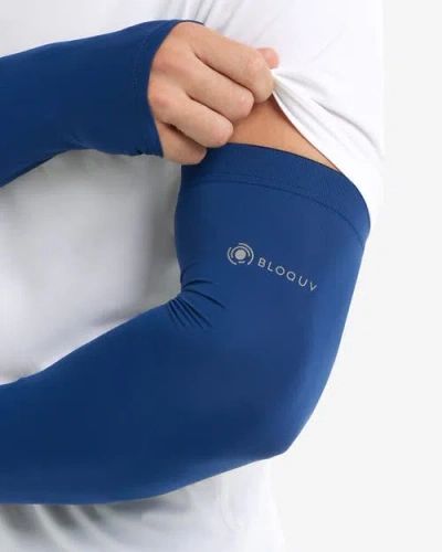 Bloquv Unisex Sun Arm Sleeves In Blue